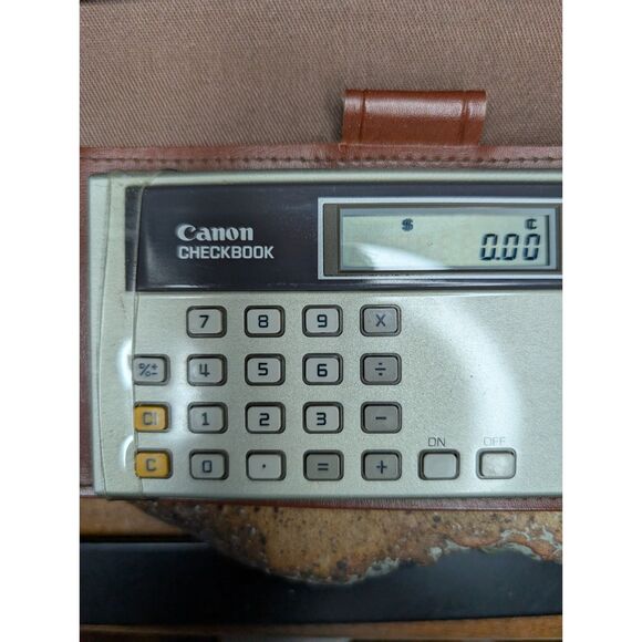 Canon Checkbook Money Manager Calculator – Vintage Financial Organizer - Picture 2 of 5